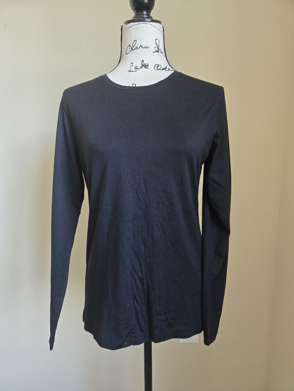 Fedeli Top Size 46 Black Basic Cotton Lightweight